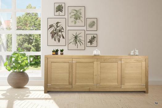Buffet 4 portes Loann réalisé en chêne de Ligne Contemporaine 